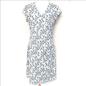 Athleta Blue Vine Scroll Dress